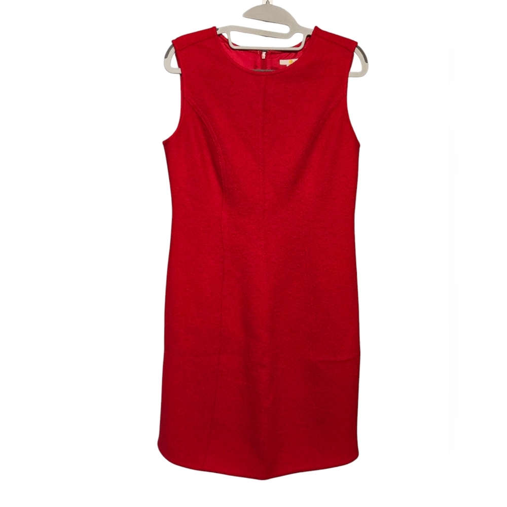 Boden Red Wool Sleeveless Mini Dress Sz 6